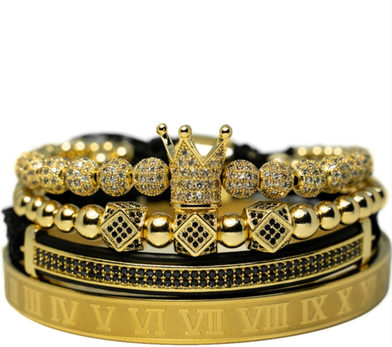 Royal Majestic Gold Crown Set